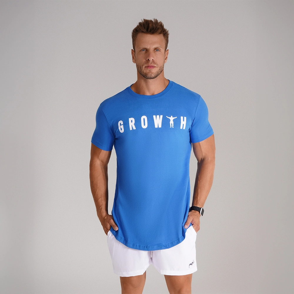 CAMISETA PREMIUM LONG GROWTH MAN AZUL - GROWTH SUPPLEMENTS