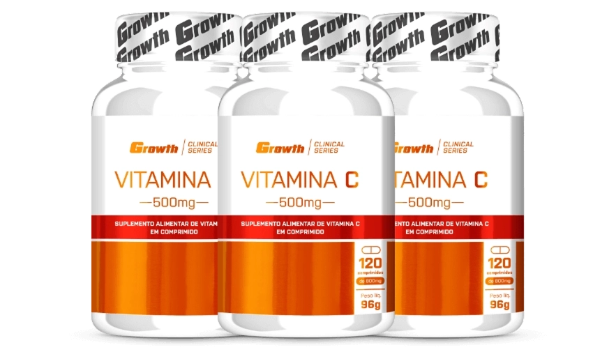 GROWTH SUPPLEMENTS - Imagem ilustrativa Vitamina C 500mg 120caps