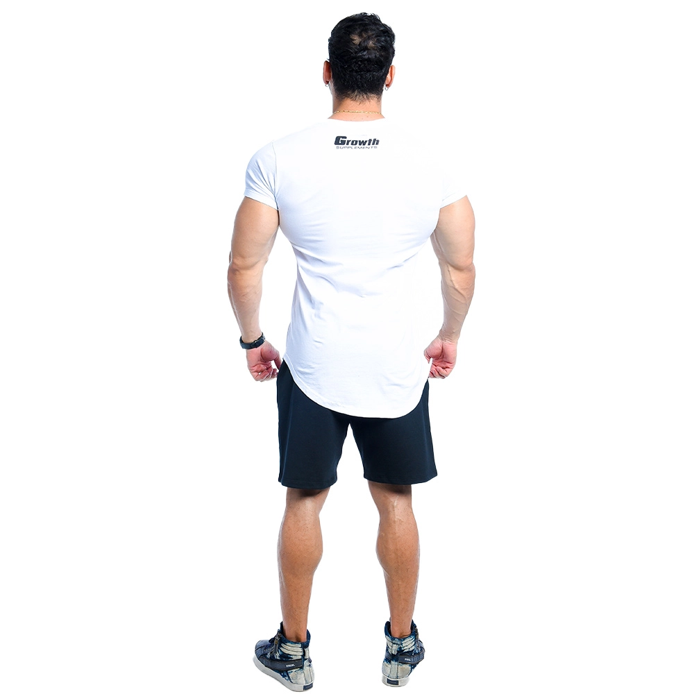 CAMISETA PREMIUM LONG GROWTH THE IRON BRANCA - GROWTH SUPPLEMENTS