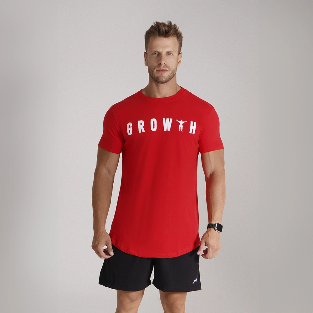 CAMISETA PREMIUM LONG GROWTH MAN VERMELHO - GROWTH SUPPLEMENTS
