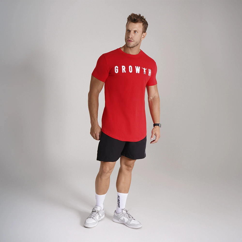 CAMISETA PREMIUM LONG GROWTH MAN VERMELHO - GROWTH SUPPLEMENTS