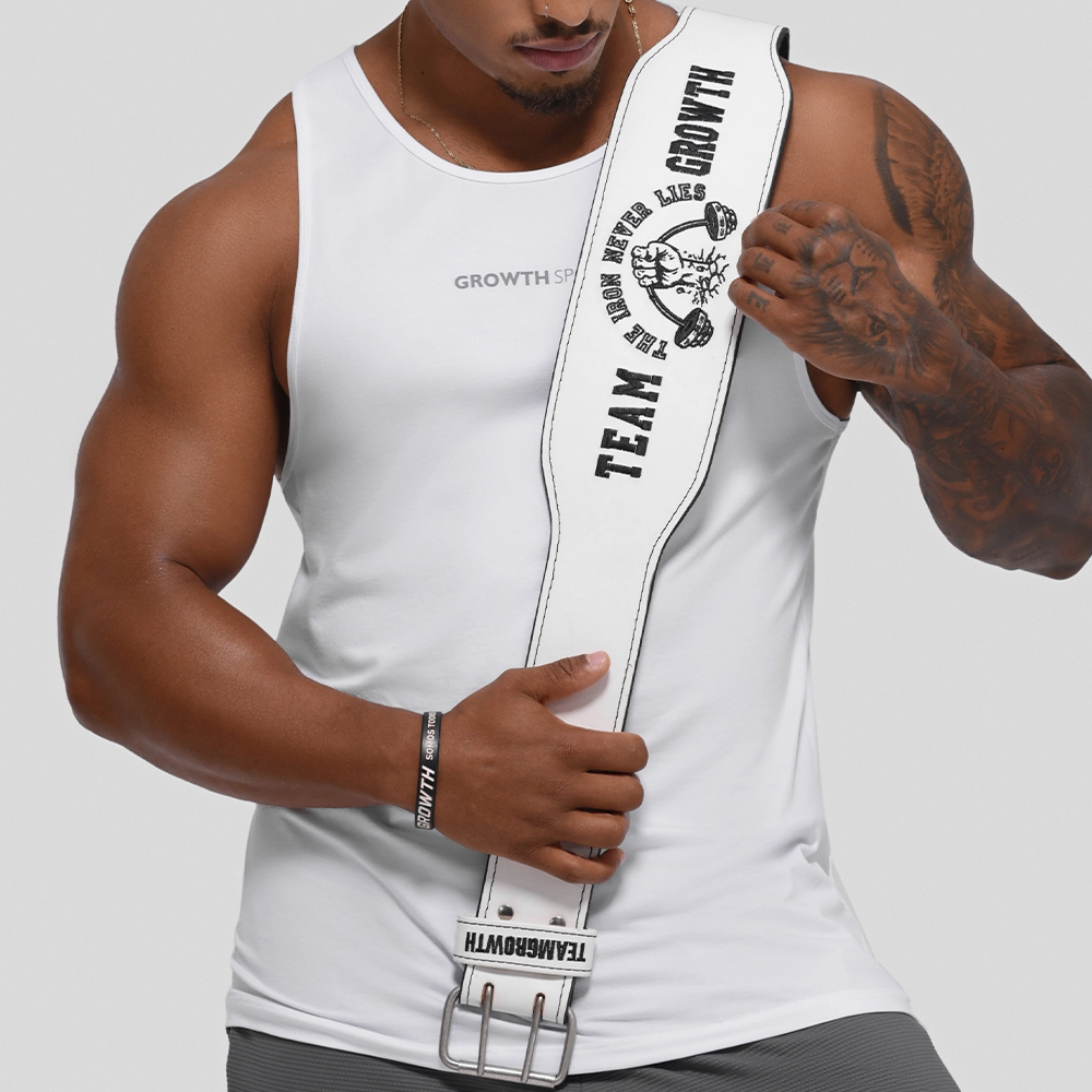 CINTURÃO BRANCO TEAM GROWTH THE IRON NEVER LIES - GROWTH SUPPLEMENTS