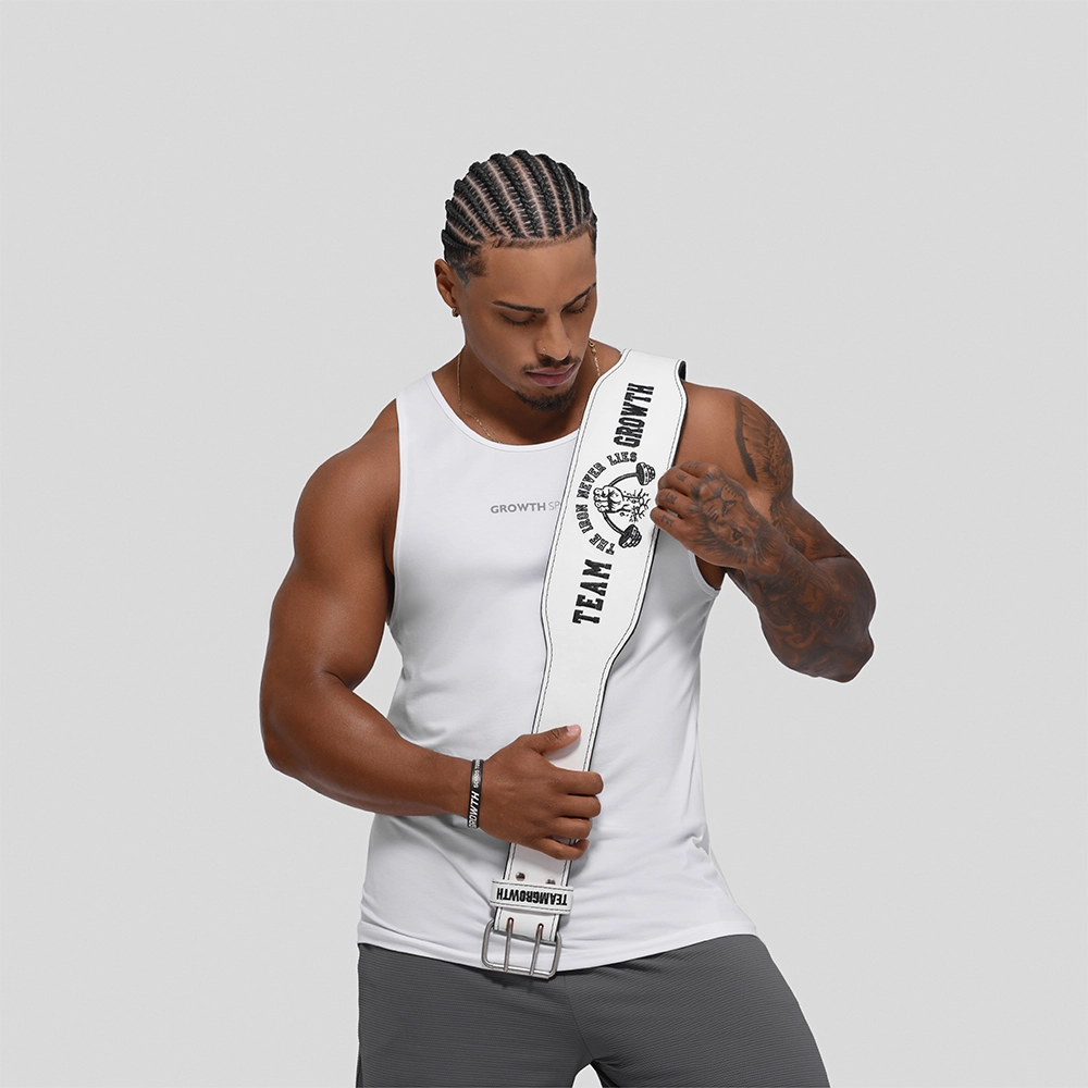 CINTURÃO BRANCO TEAM GROWTH THE IRON NEVER LIES - GROWTH SUPPLEMENTS