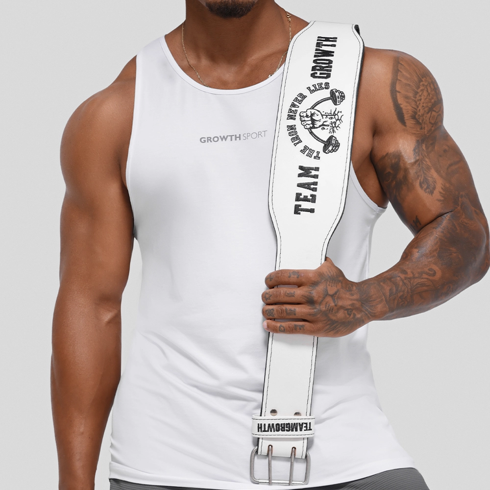 CINTURÃO BRANCO TEAM GROWTH THE IRON NEVER LIES - GROWTH SUPPLEMENTS