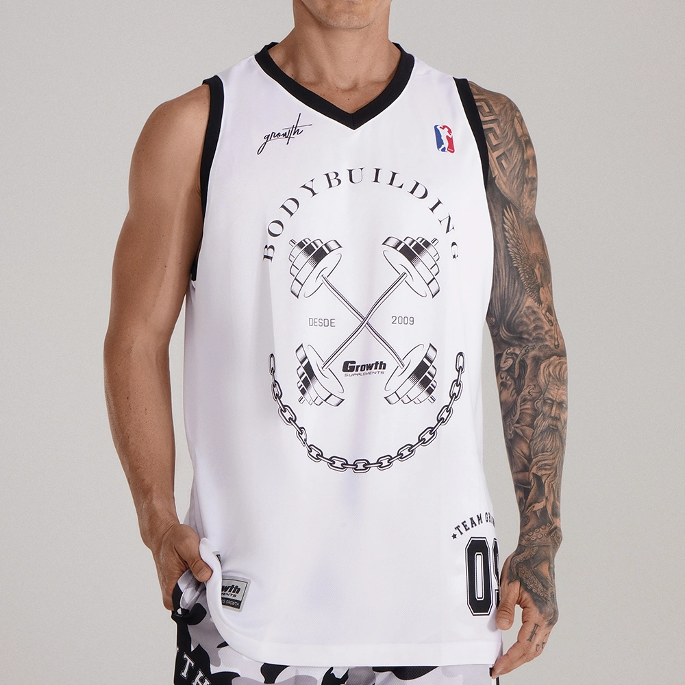 Regata Basquete Branco Bodybuilding 2009 Growth