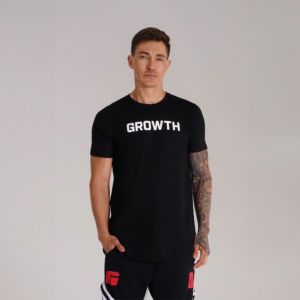 CAMISETA LONG PRETA EDIÇÃO ÁREA 51 - GROWTH SUPPLEMENTS