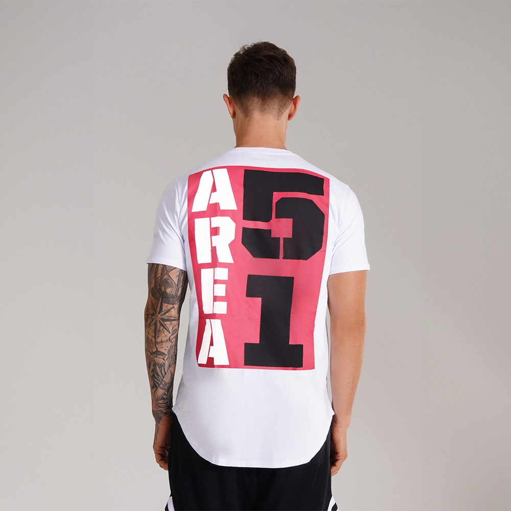 CAMISETA LONG BRANCA EDIÇÃO ÁREA 51 - GROWTH SUPPLEMENTS