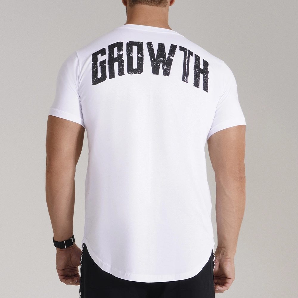 Camiseta Long Branca Growth Estilha