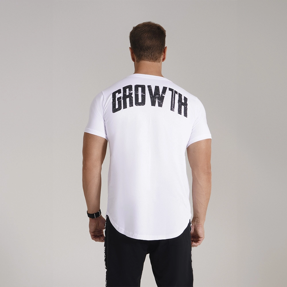 Camiseta Long Branca Growth Estilha