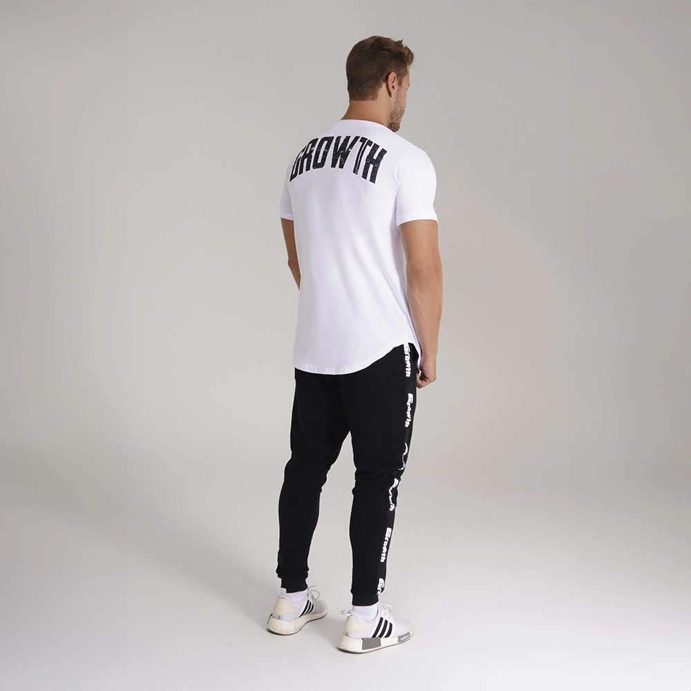 Camiseta Long Branca Growth Estilha