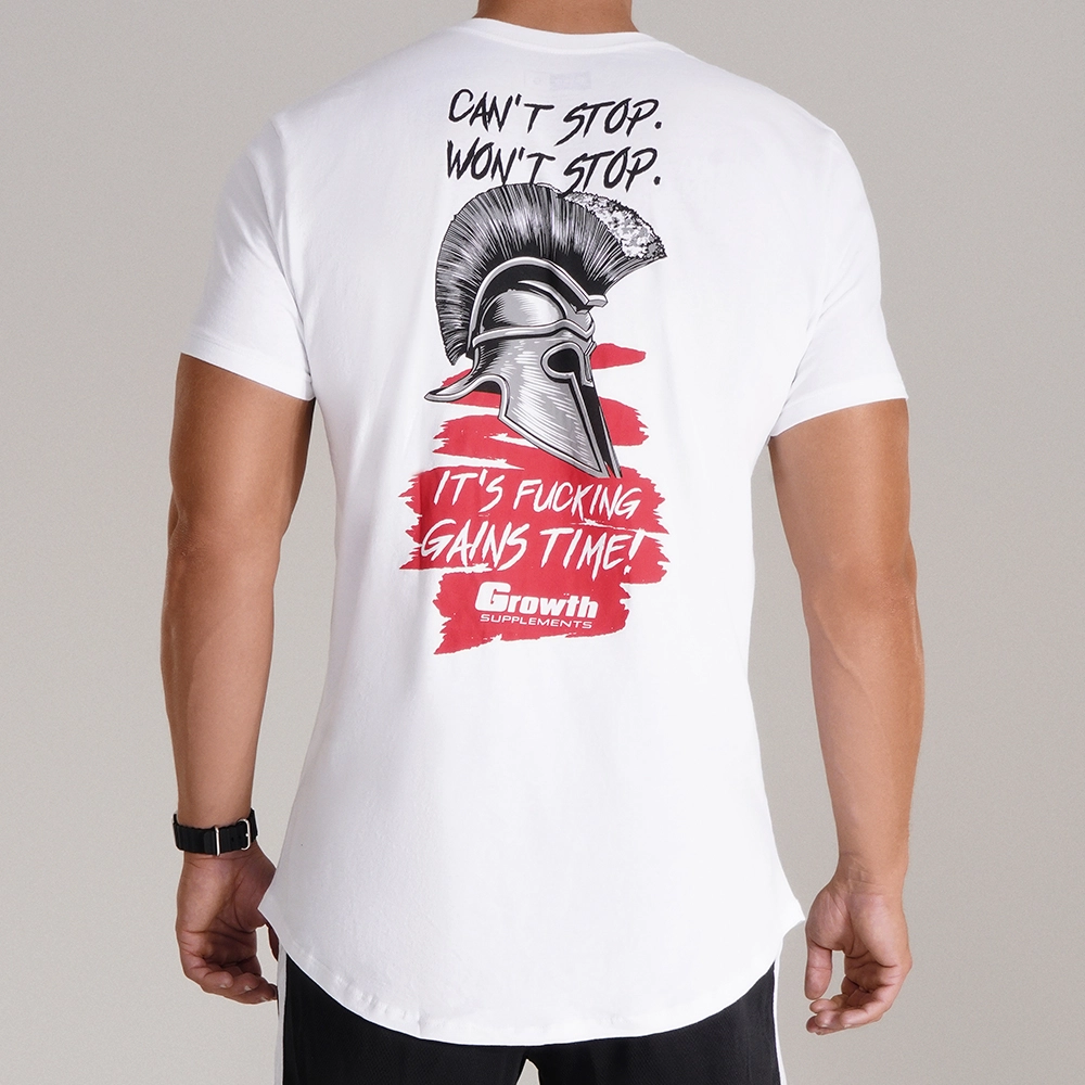 CAMISETA PREMIUM LONG CANT STOP BRANCA - GROWTH SUPPLEMENTS