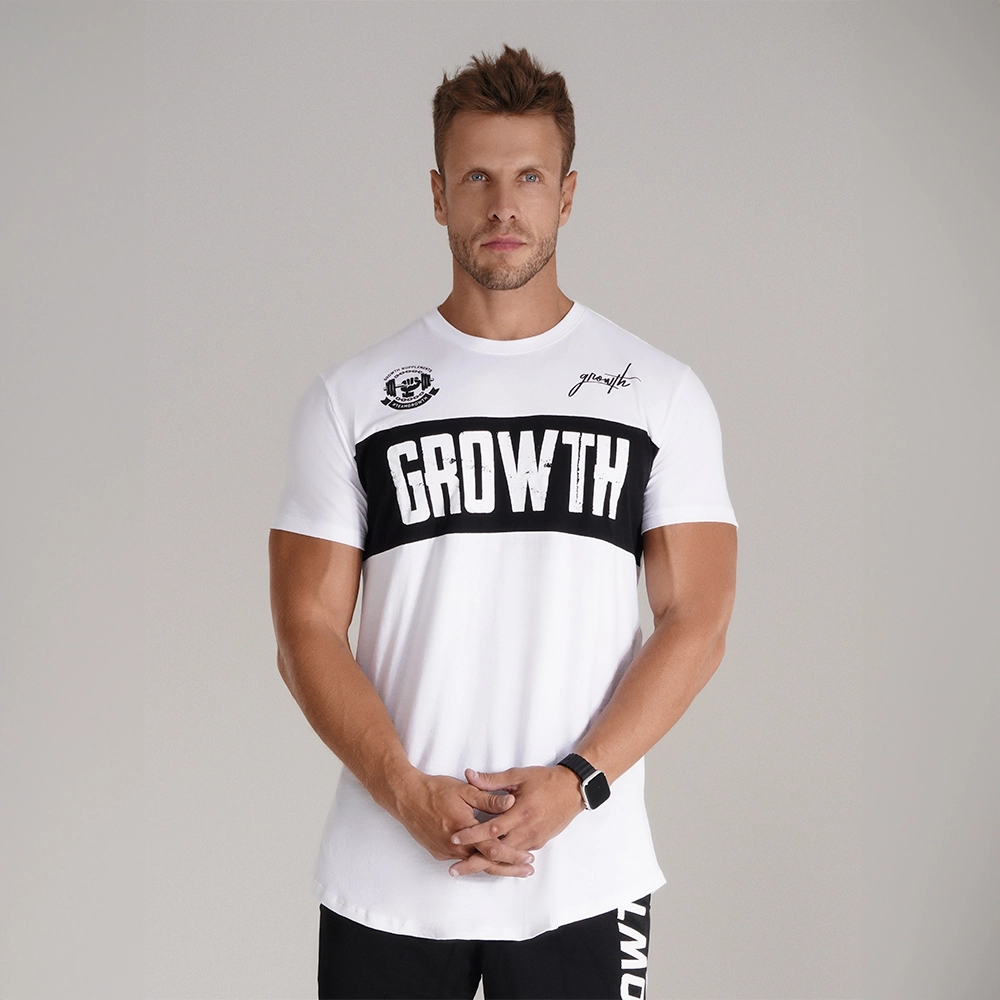CAMISETA PREMIUM LONG CANT STOP BRANCA - GROWTH SUPPLEMENTS