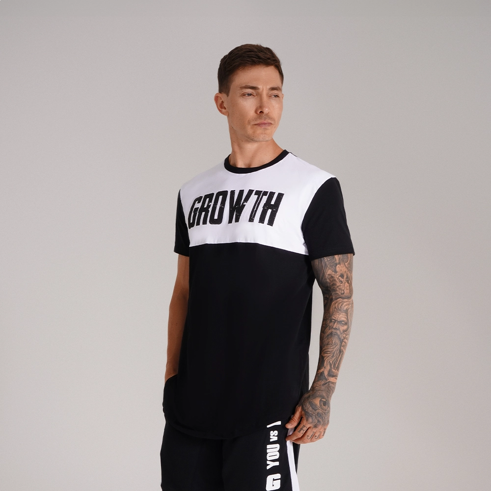 Camiseta Premium Long Recorte Preto