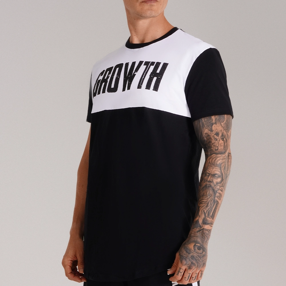 Camiseta Premium Long Recorte Preto