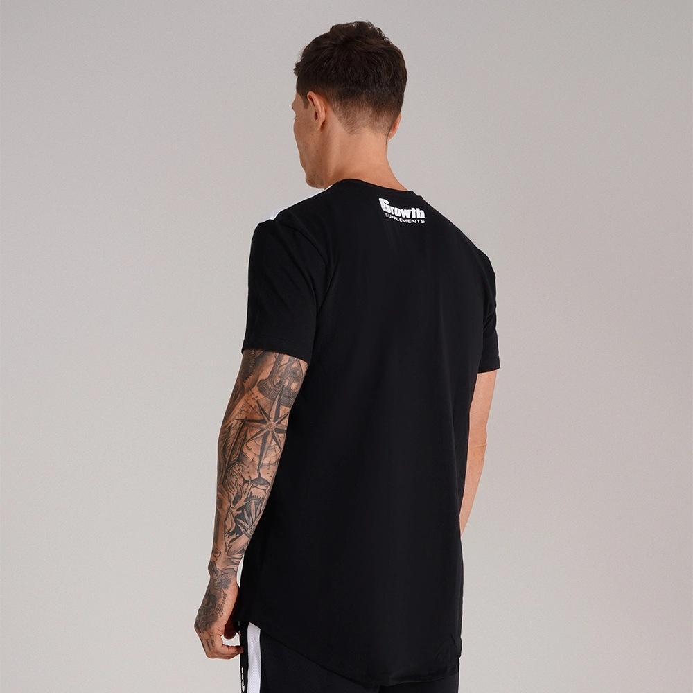 Camiseta Premium Long Recorte Preto