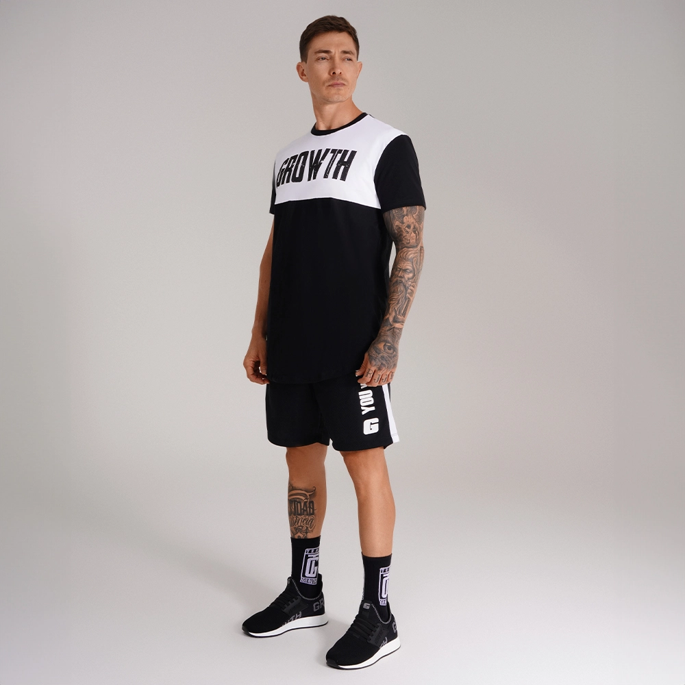 Camiseta Premium Long Recorte Preto