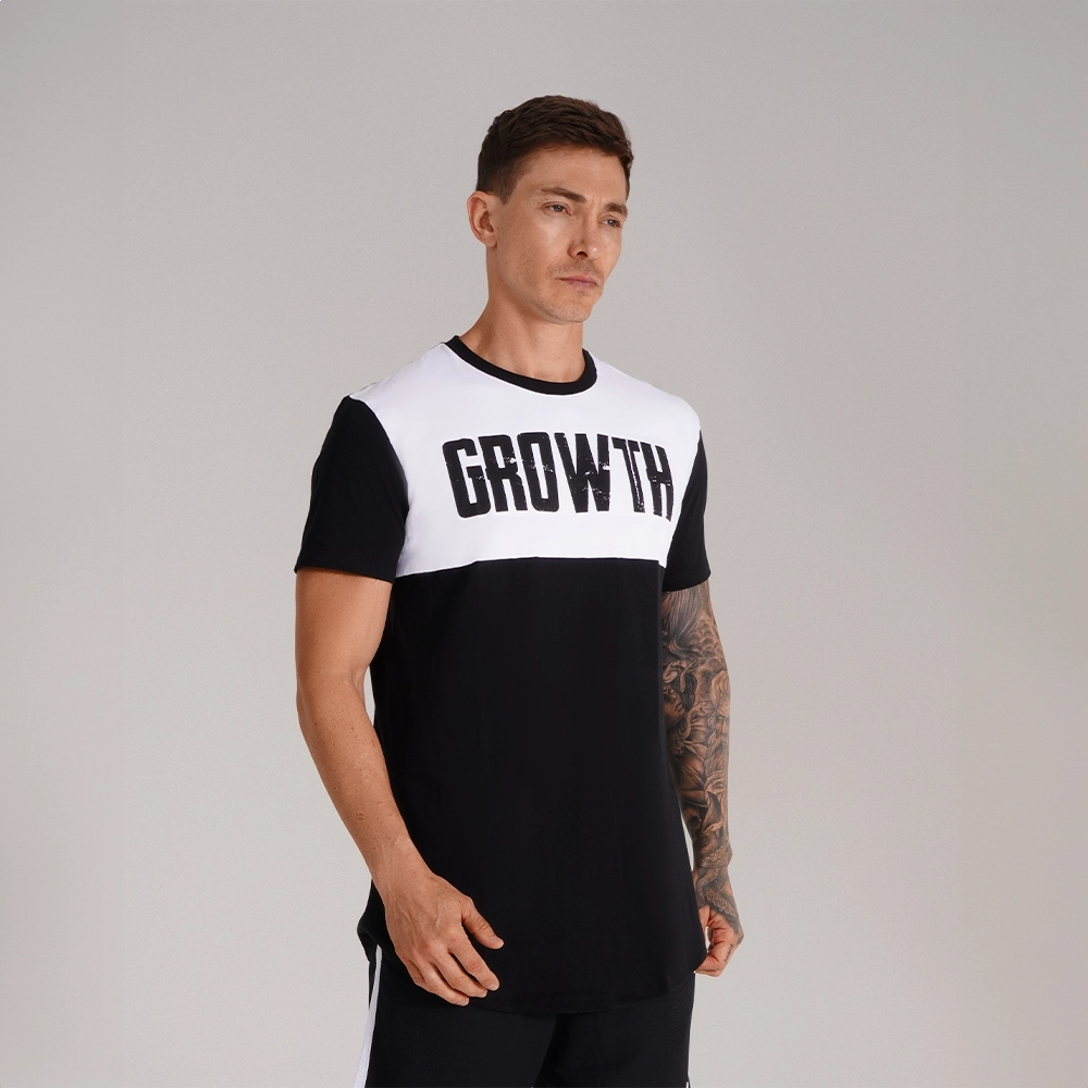 Camiseta Premium Long Recorte Preto