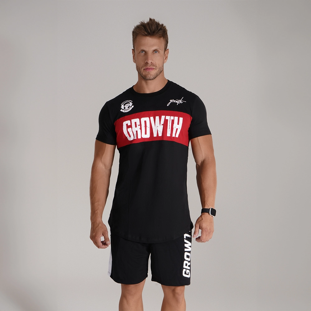 CAMISETA PREMIUM LONG CANT STOP PRETA - GROWTH SUPPLEMENTS