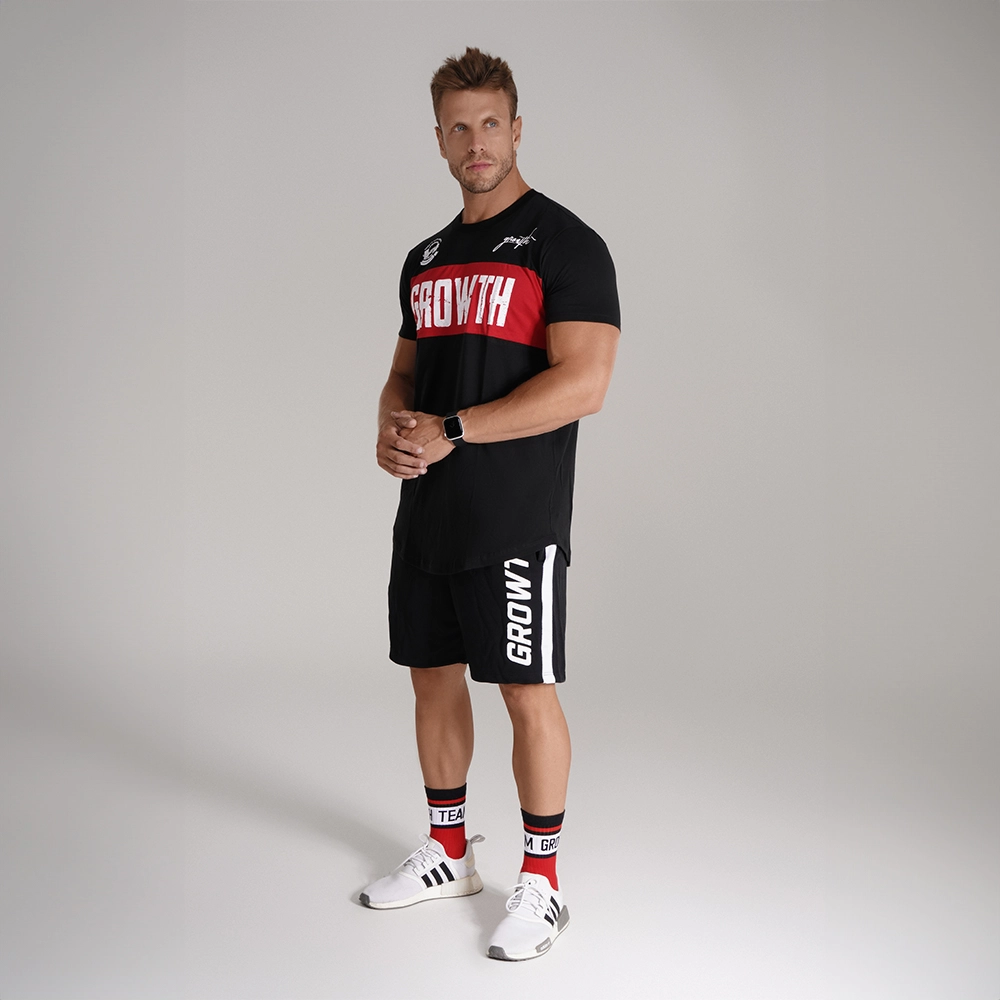 CAMISETA PREMIUM LONG CANT STOP PRETA - GROWTH SUPPLEMENTS