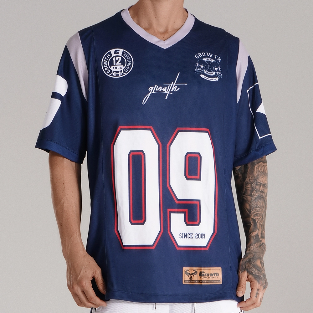 CAMISETA FUTEBOL AMERICANO AZUL SINCE 2009 GROWTH - EDIÇÃO ESPECIAL