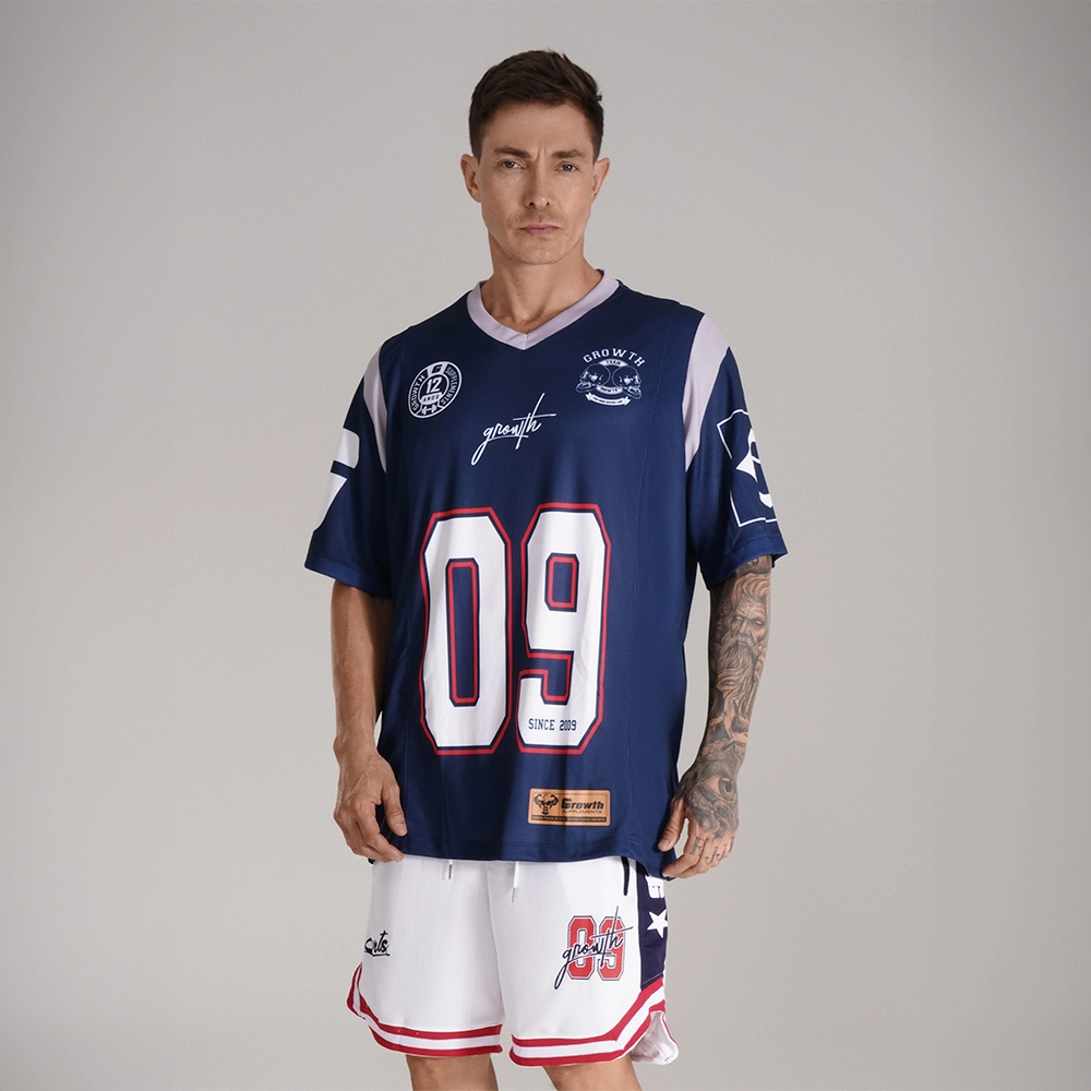 CAMISETA FUTEBOL AMERICANO AZUL SINCE 2009 GROWTH - EDIÇÃO ESPECIAL