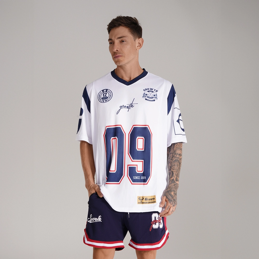 CAMISETA FUTEBOL AMERICANO BRANCA SINCE 2009 GROWTH - EDIÇÃO ESPECIAL