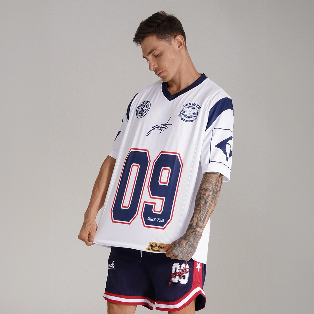 CAMISETA FUTEBOL AMERICANO BRANCA SINCE 2009 GROWTH - EDIÇÃO ESPECIAL