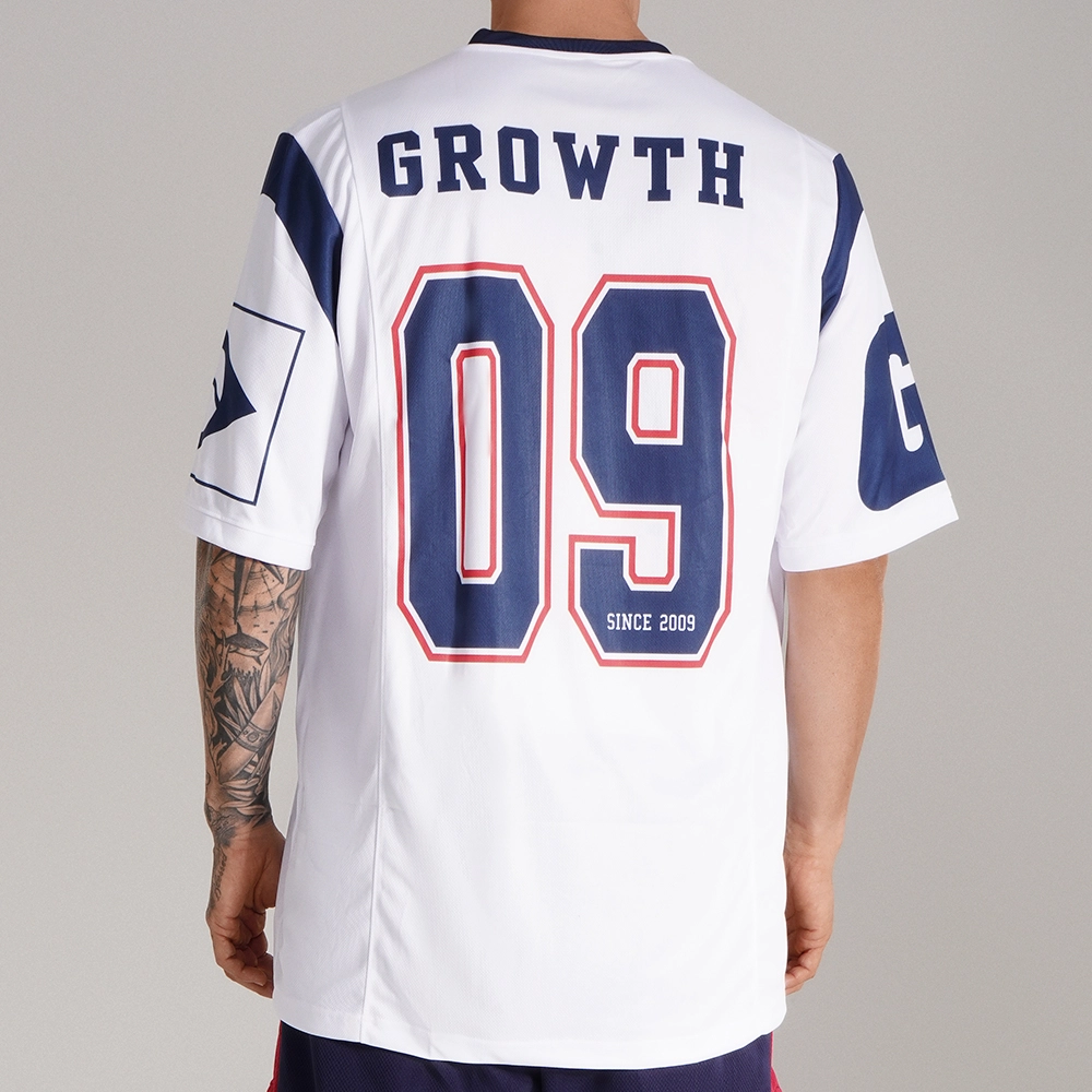CAMISETA FUTEBOL AMERICANO BRANCA SINCE 2009 GROWTH - EDIÇÃO ESPECIAL