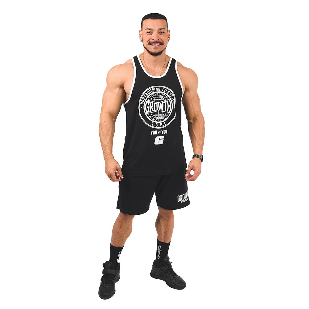 REGATA PRETA YOU VS YOU - GROWTH SUPPLEMENTS - visão frontal