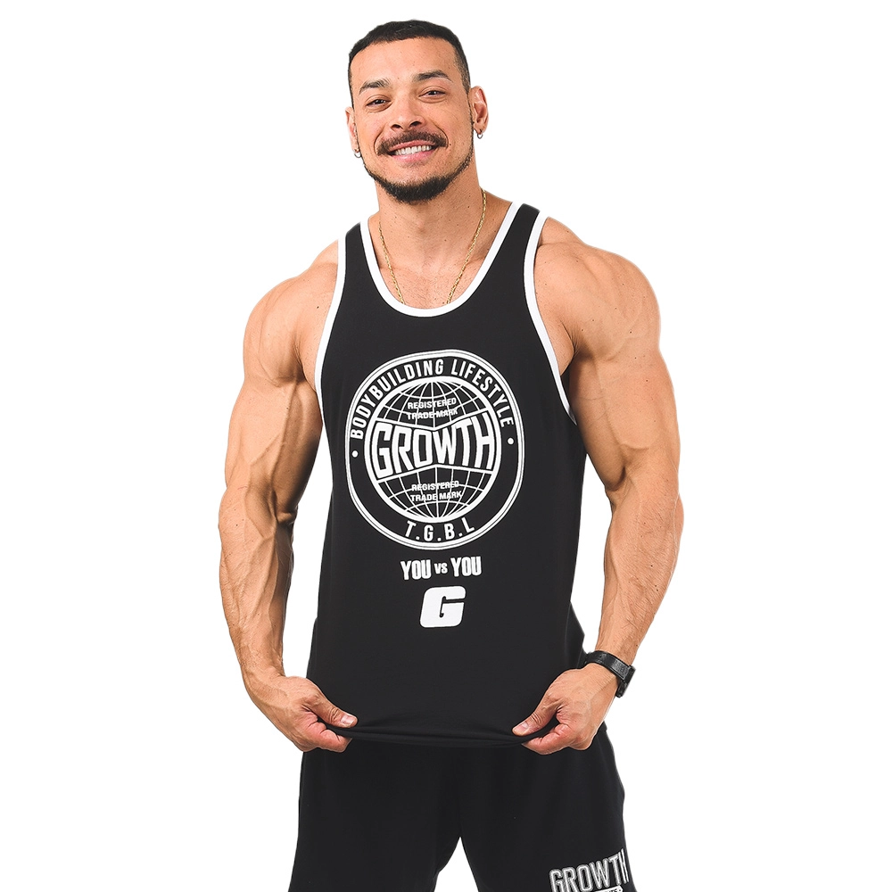 REGATA PRETA YOU VS YOU - GROWTH SUPPLEMENTS - visão de trás