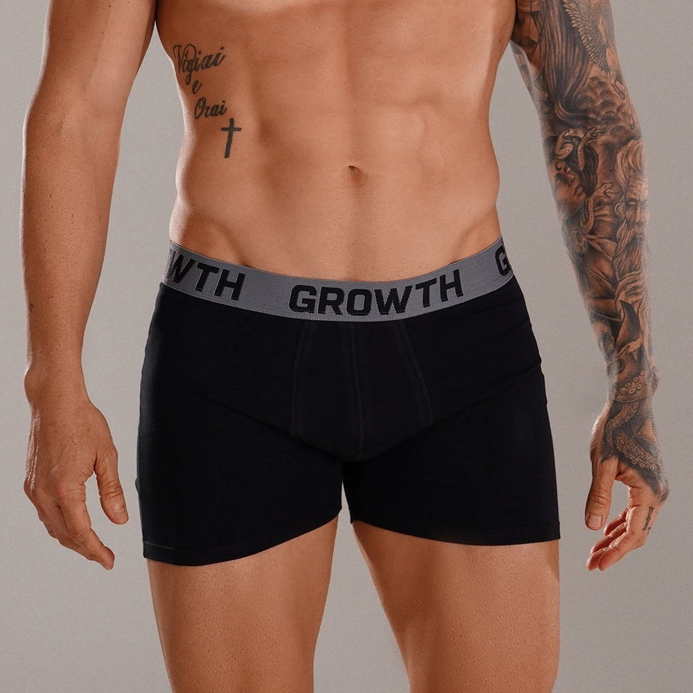 CUECA BOXER PRETA GROWTH PREMIUM - GROWTH SUPPLEMENTS