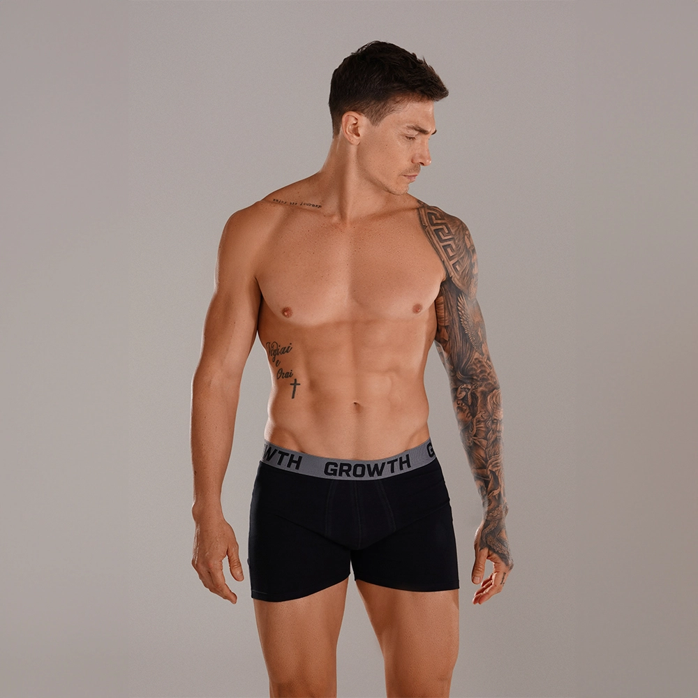 CUECA BOXER PRETA GROWTH PREMIUM - GROWTH SUPPLEMENTS