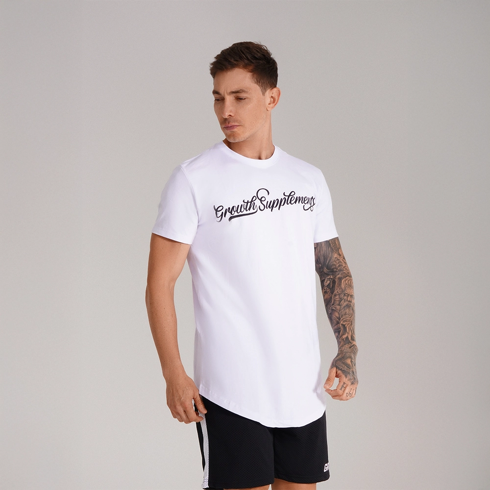 CAMISETA BRANCA PREMIUM LONG STYLE GROWTH - GROWTH SUPPLEMENTS