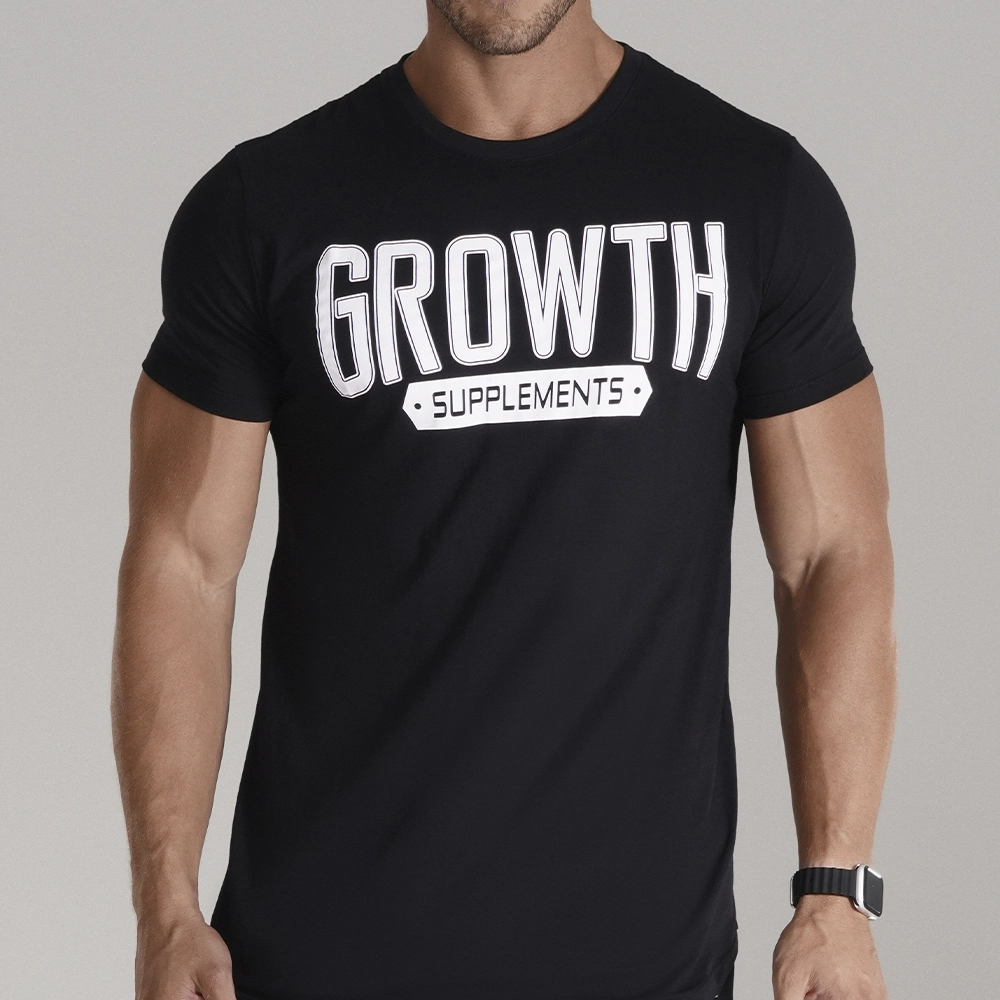 Camiseta Premium Long Caixa Alta Preta