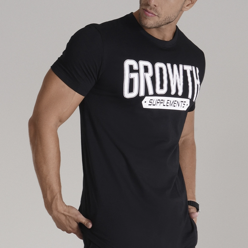 Camiseta Premium Long Caixa Alta Preta