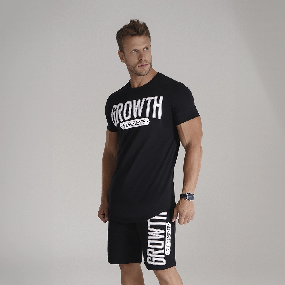 Camiseta Premium Long Caixa Alta Preta