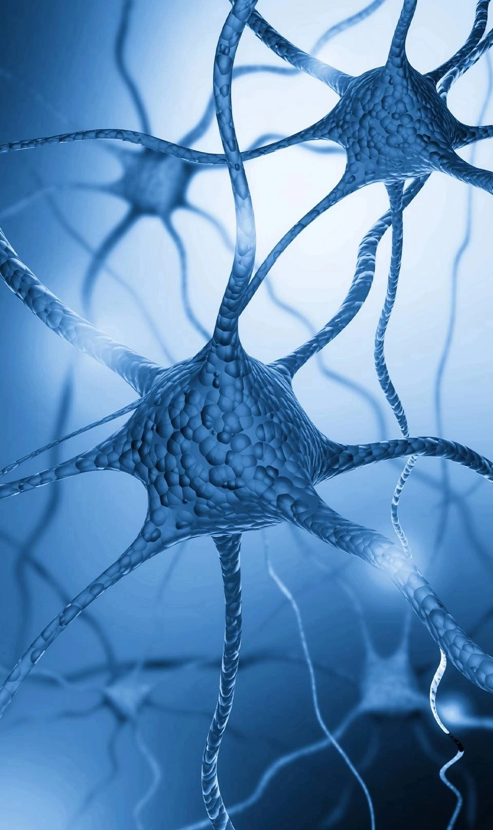 ilustração da rede neural do cérebro