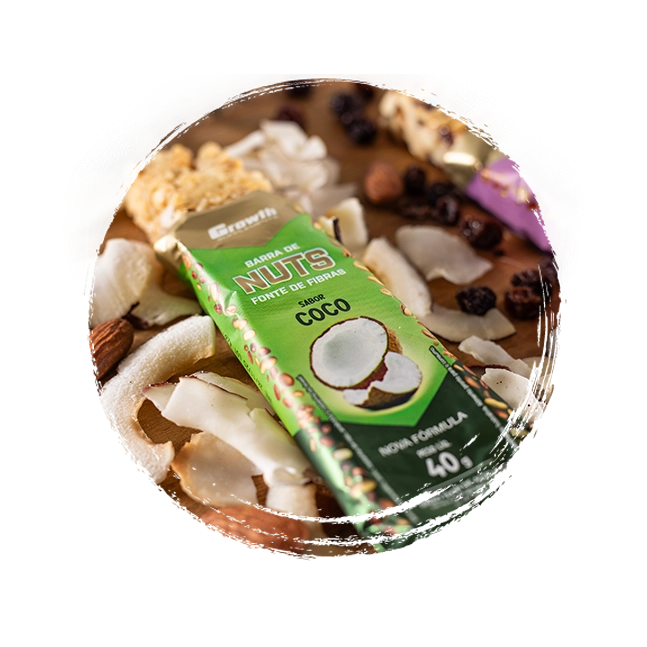 Sabor Coco Zero - Barra nuts Growth Supplements