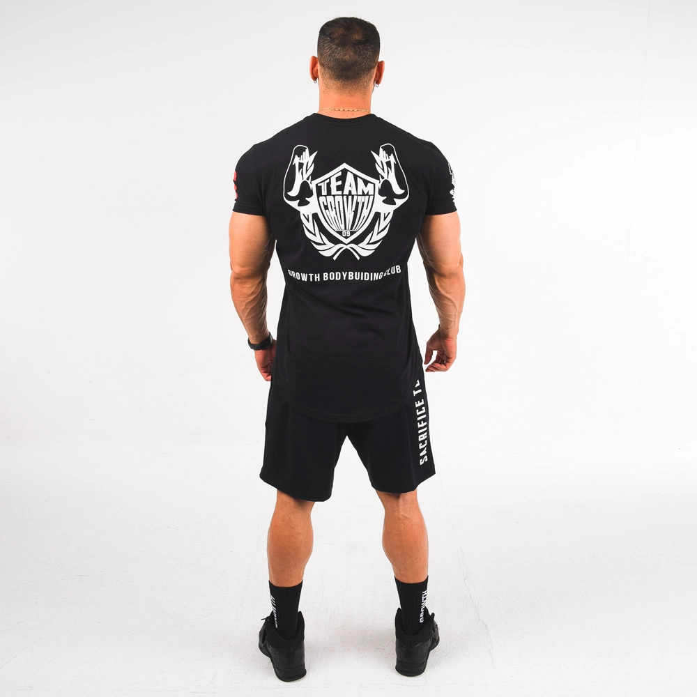 Camiseta Preta Dry Fit Team Growth