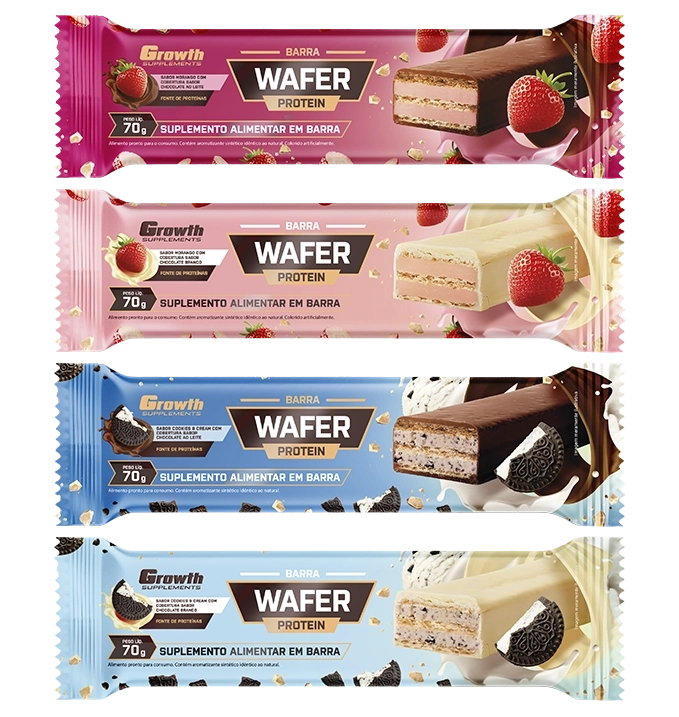 Foto do produto BARRA WAFER PROTEIN - DISPLAY C/ 06 UN