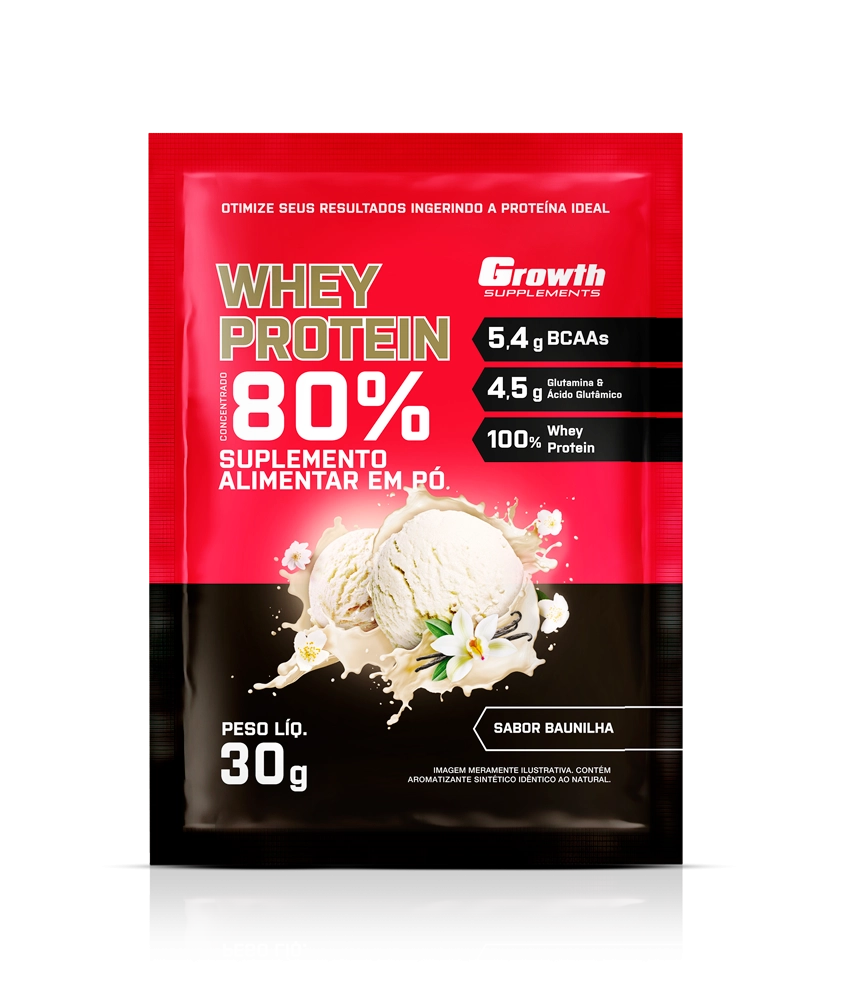 Sabores do Whey 30g.