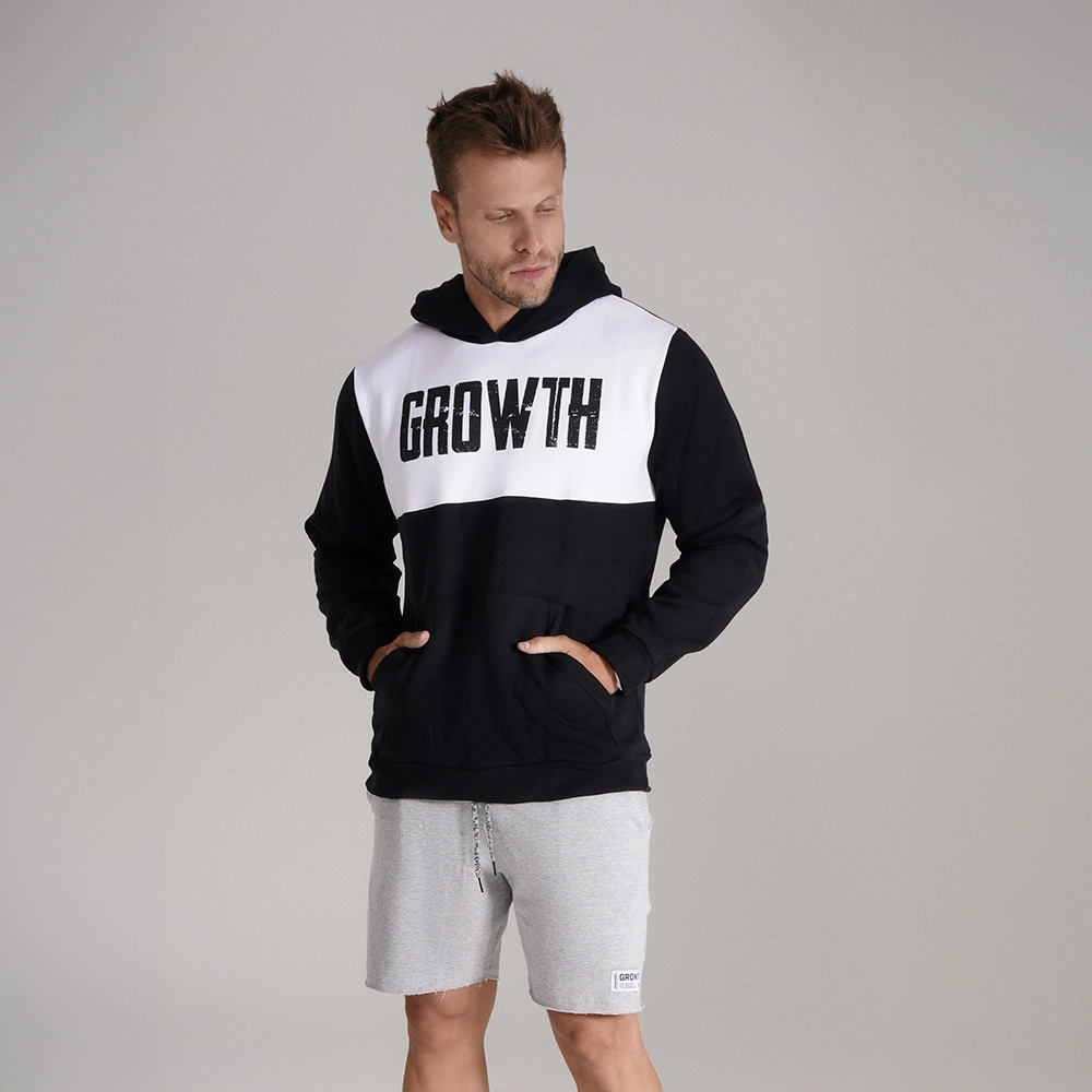 MOLETOM PREMIUM RECORTE PRETO - GROWTH SUPPLEMENTS