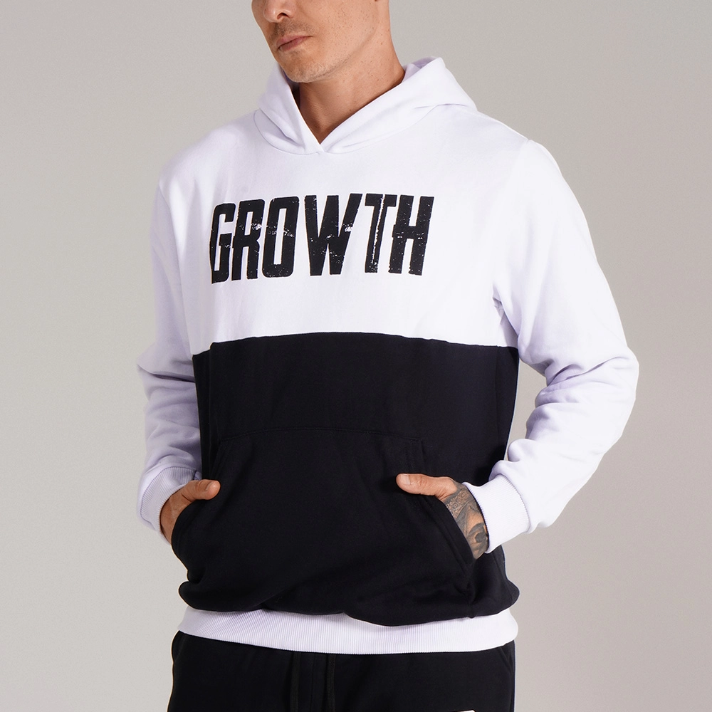 MOLETOM PREMIUM RECORTE BRANCO - GROWTH SUPPLEMENTS