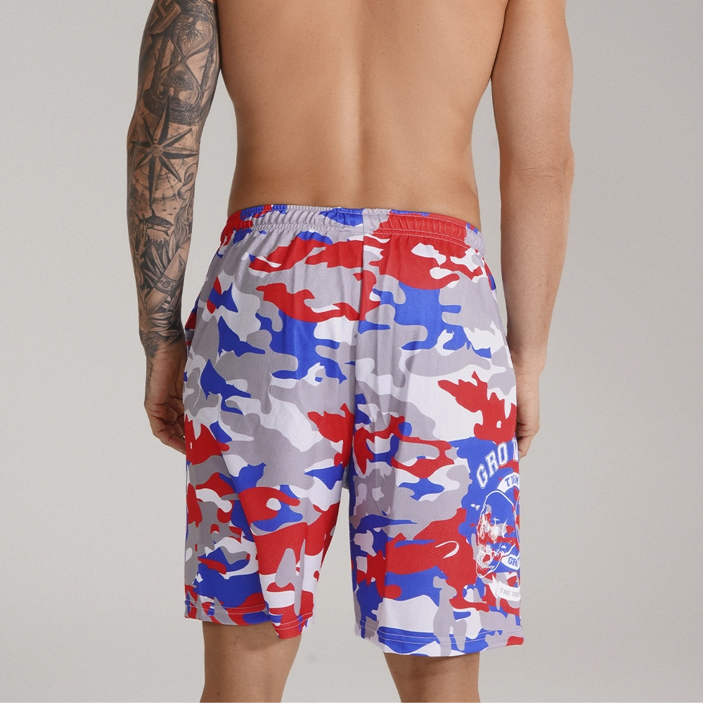 BERMUDÃO VERMELHO CAMUFLADO TEAM GROWTH - GROWTH SUPPLEMENTS