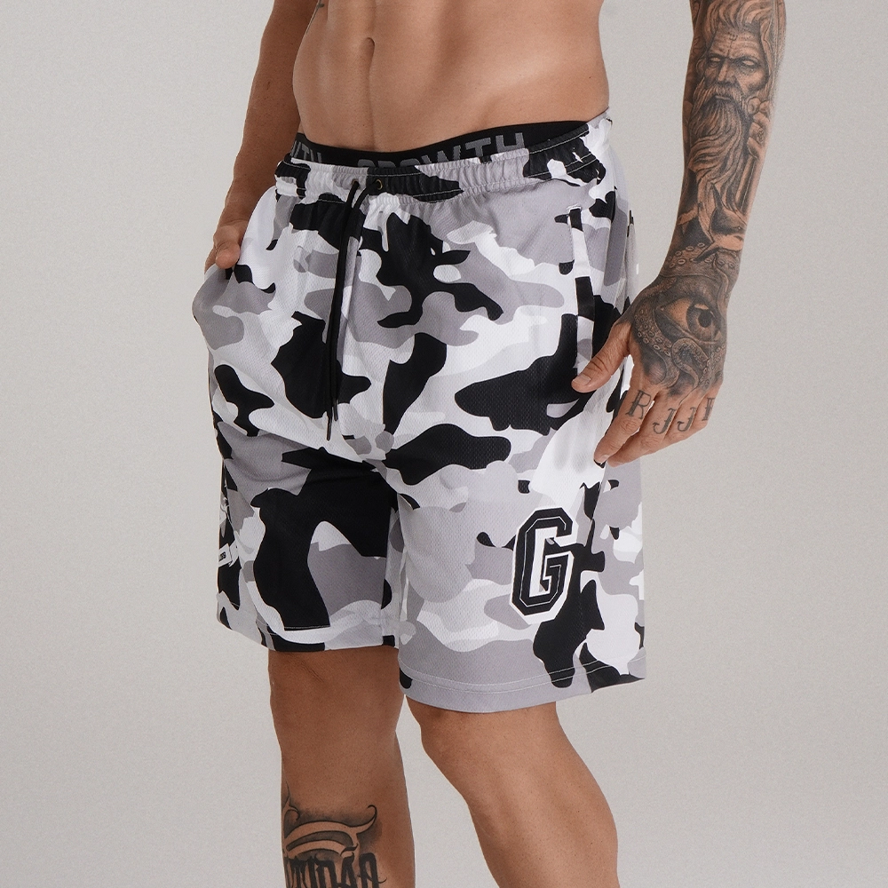 BERMUDÃO CINZA CAMUFLADO TEAM GROWTH - GROWTH SUPPLEMENTS