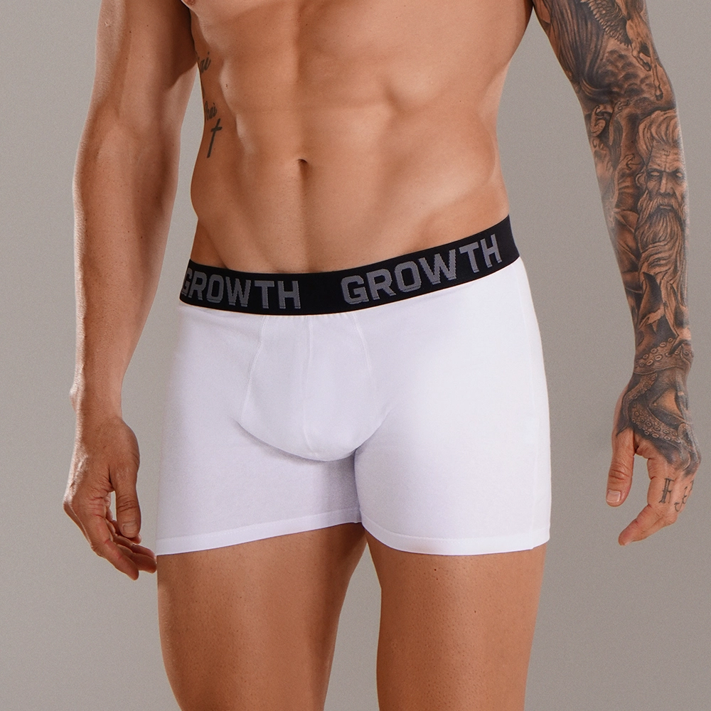 Cueca Boxer Branca Growth Premium