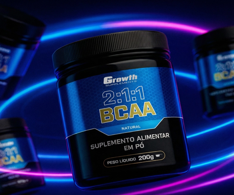BCAA 2:1:1 sabor Natural - Growth Suplements