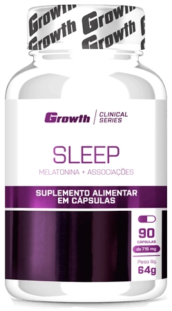 SLEEP (MELATONINA + ASSOCIAÇÕES ) 90CAPS - GROWTH SUPPLEMENTS