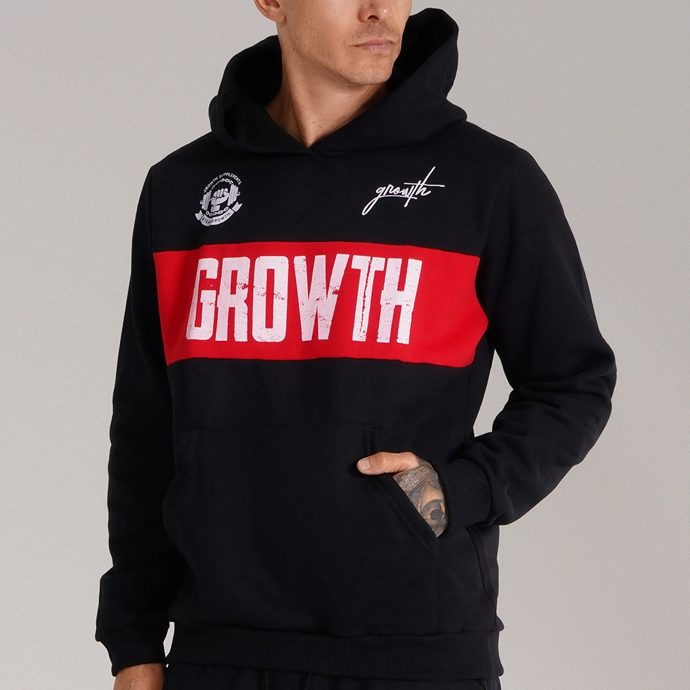 MOLETOM PRETO PREMIUM CAN T STOP - GROWTH SUPPLEMENTS