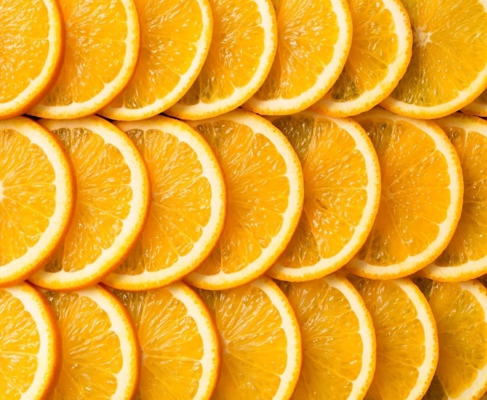 Laranjas fatiadas